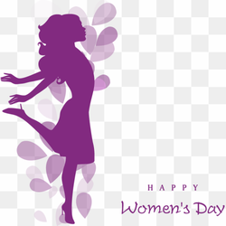Happy women\'s day, International Womens Day Happiness Quotation Woman Wish, Women\'s Day decorative elements, love, purple png