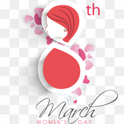 March 8th Women\'s Day illustration, International Womens Day March 8 Woman, Women\'s Day element