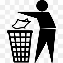 Throw Garbage in Its Place, Logo Recycle, recycling trash