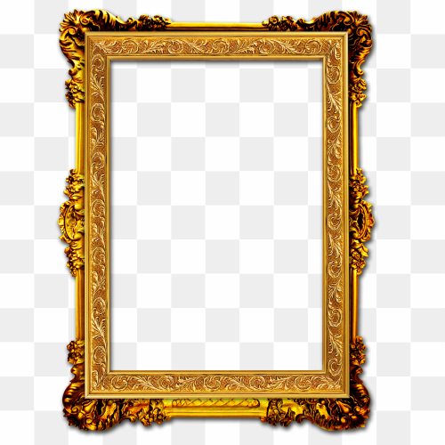Frame Gold frame, Gold Frame, rectangular brown ornate frame, frame, golden Frame, trendy Frame
