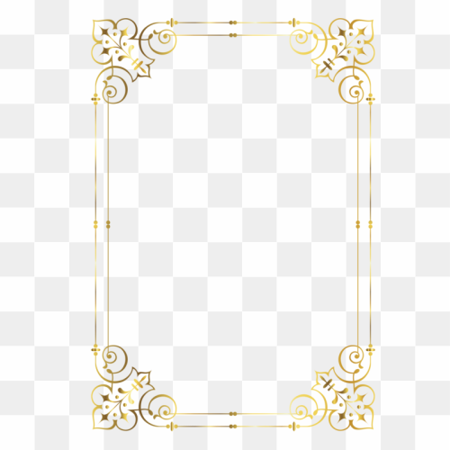Frame, Gold frame, gold frame illustration, frame, golden Frame