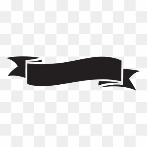 Black ribbon illustration, Ribbon Silhouette, BLACK RIBBON, angle, ribbon, label png