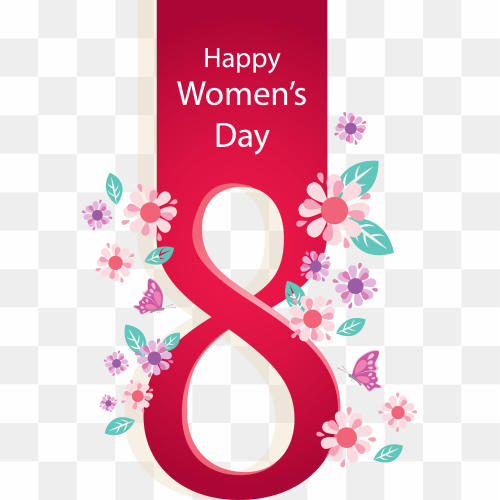 International Womens Day Woman March 8, Hand-painted Women\'s Day, watercolor Painting, holidays, text png
