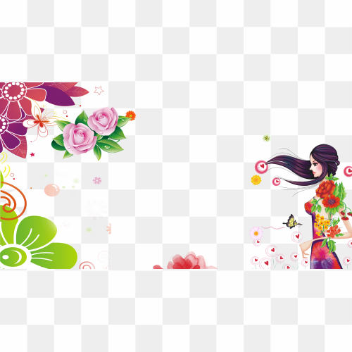 Woman International Womens Day, Women \'s Day poster background effect, flower Arranging, effect, holidays png