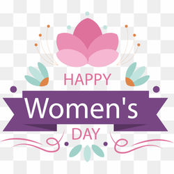 International Womens Day Woman Illustration, Women\'s Day, blue, painted, leaf png