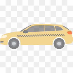 Compact car brand city car automotive design vector taxi