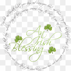 Saint Patrick\'s Day Blessing Saying Irish people Prayer, st patrick\'s day, love, border, flower Arranging png