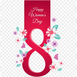 Card Women Day with background 