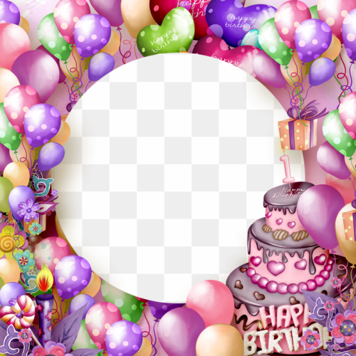 Birthday Frame PNG Isolated Pic