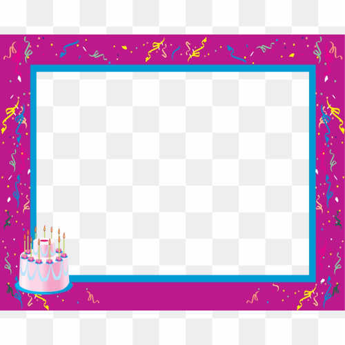 Birthday Frame PNG Photo