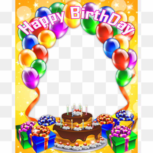 Birthday Frame PNG Isolated HD
