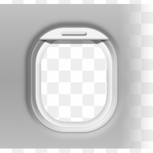 Airplane Window Frame PNG Isolated HD