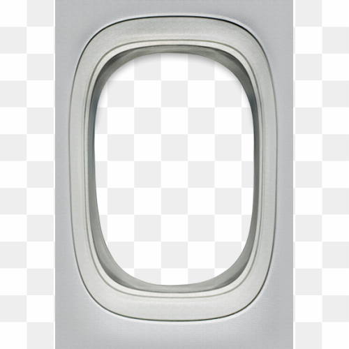 Airplane Window Frame PNG Photo
