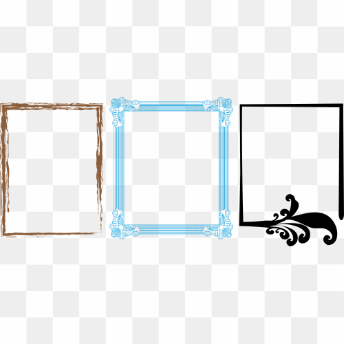 Artistic Frame PNG HD Isolated
