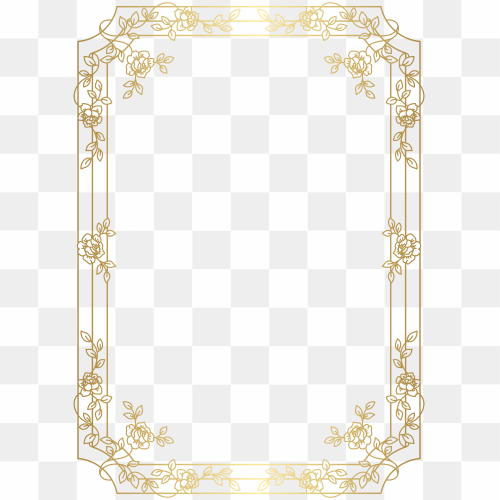 Art Deco Frame PNG Image