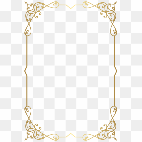Art Deco Frame PNG File