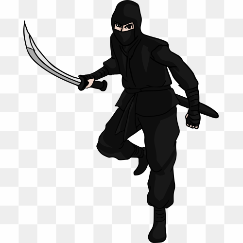 Halloween Costumes Ninja PNG Isolated Image