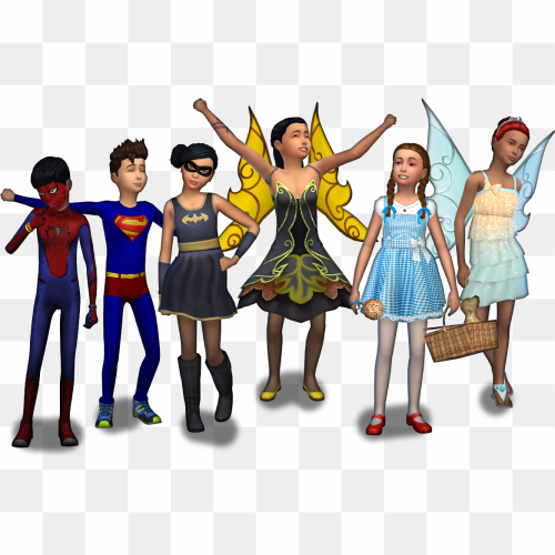 Halloween Costumes Kids PNG HD Isolated