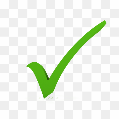 Green check mark