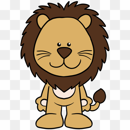 The cartoon lion