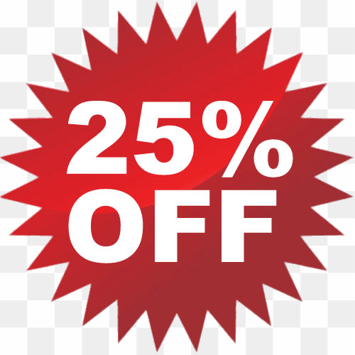 25 Off PNG
