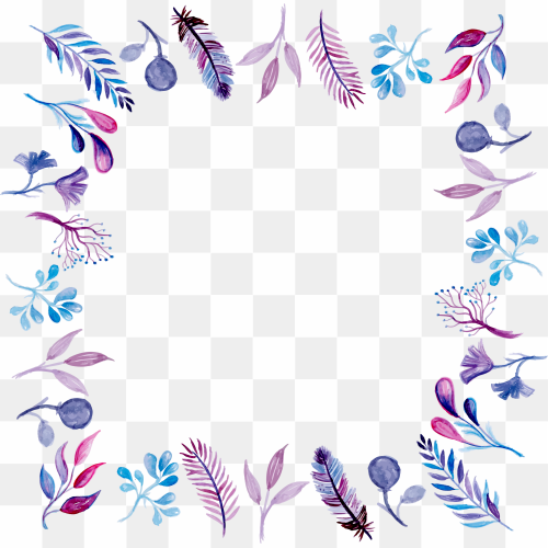 Boho Frame PNG Isolated File