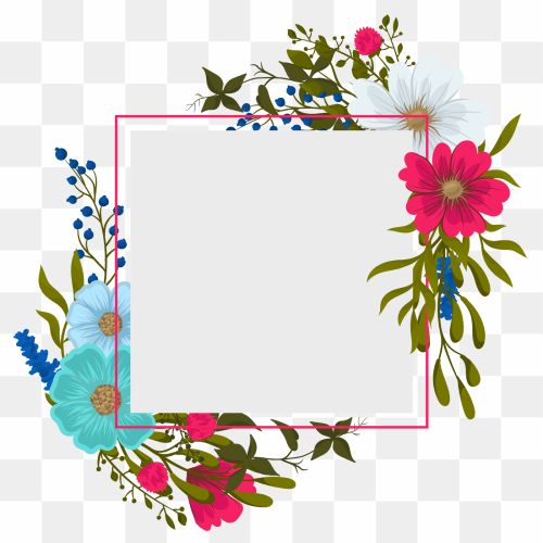 Frame Flower PNG Clipart