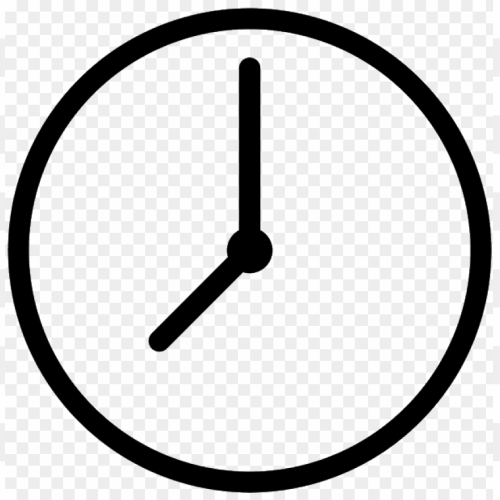 Black clock icon