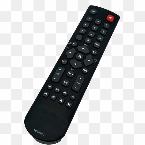 Black remote control