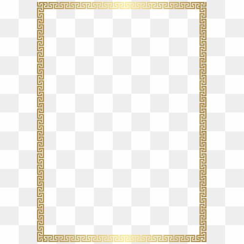 Square gold frame