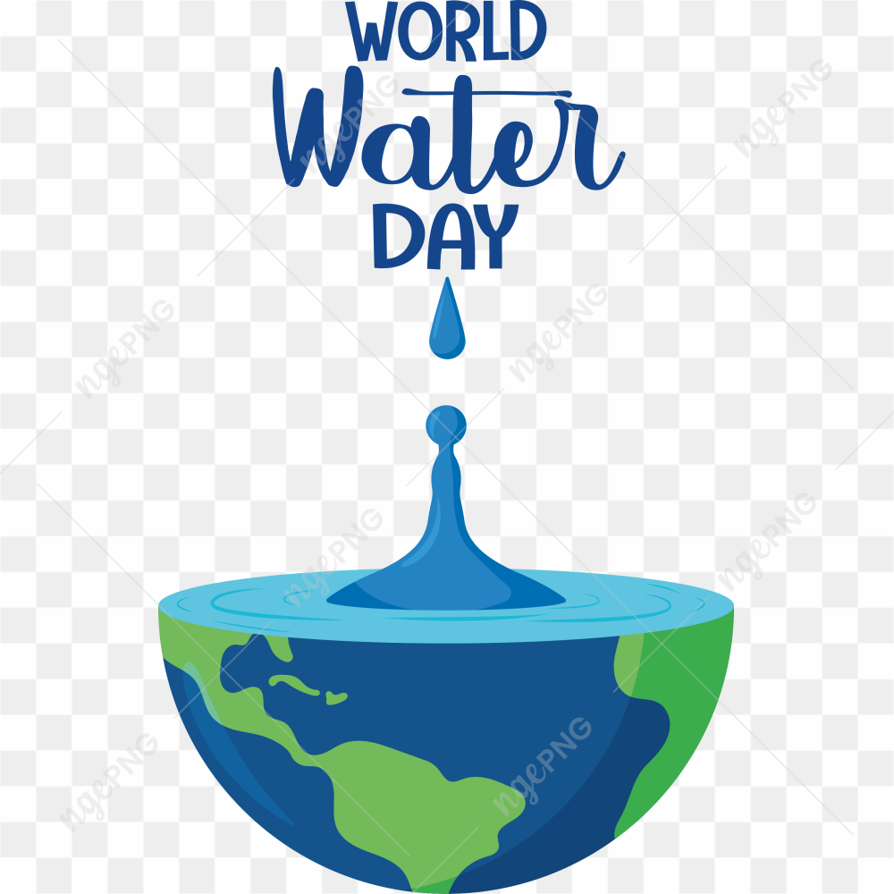 World water day, png