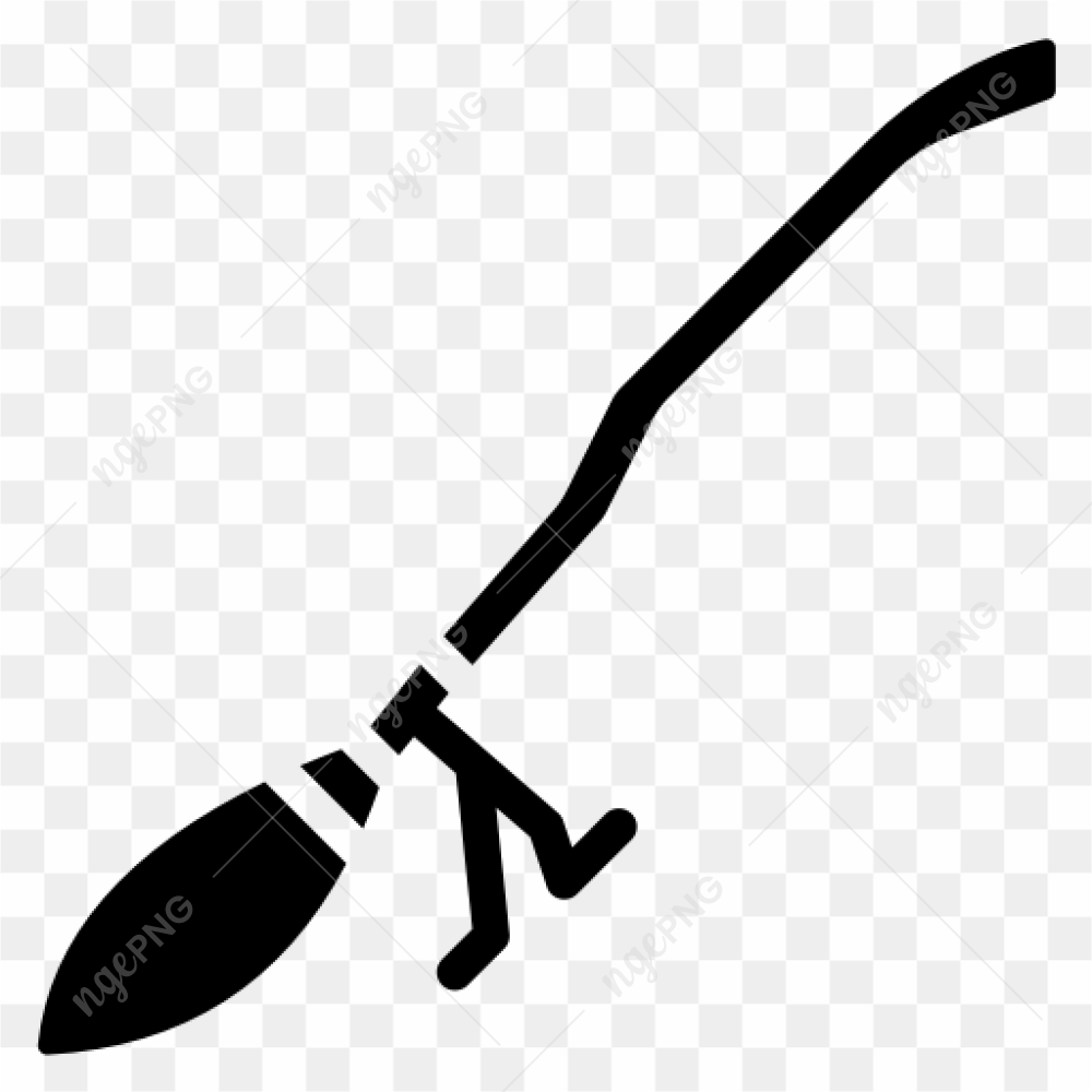 Black Broom Vector PNG Photos