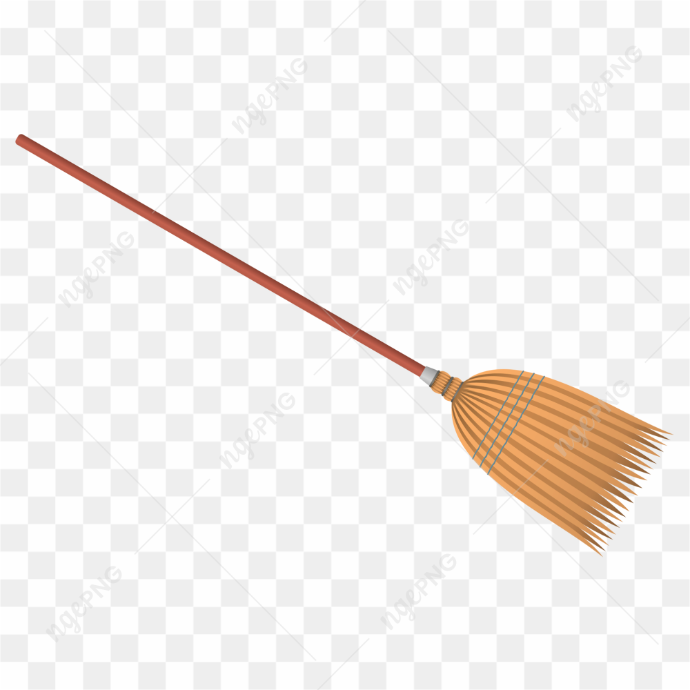 Broom Vector Transparent PNG