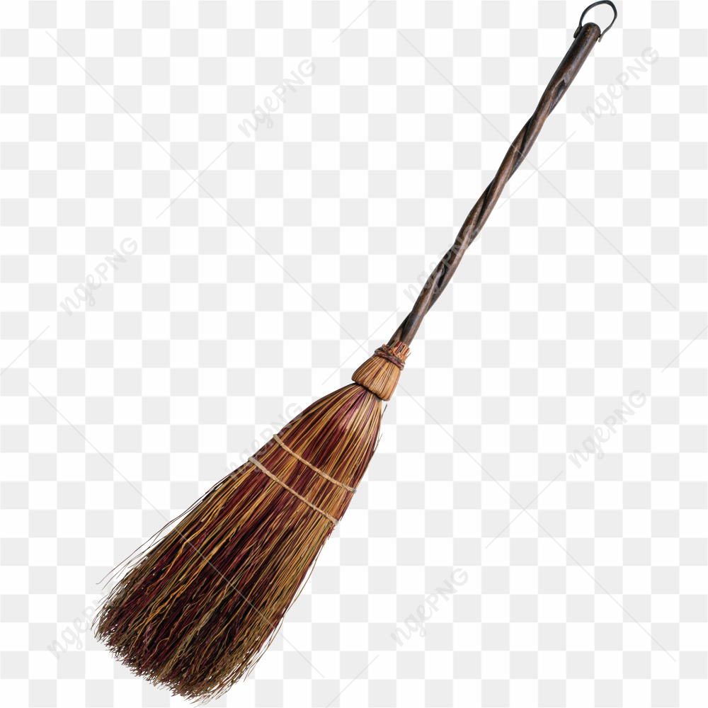 Stick Broom Vector PNG Clipart