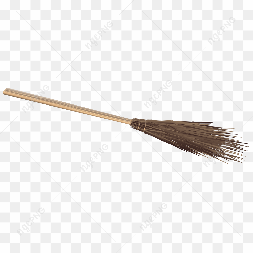 Stick Broom Vector PNG Pic