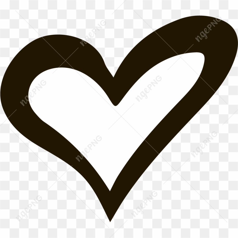 Black Heart Vector PNG Photos