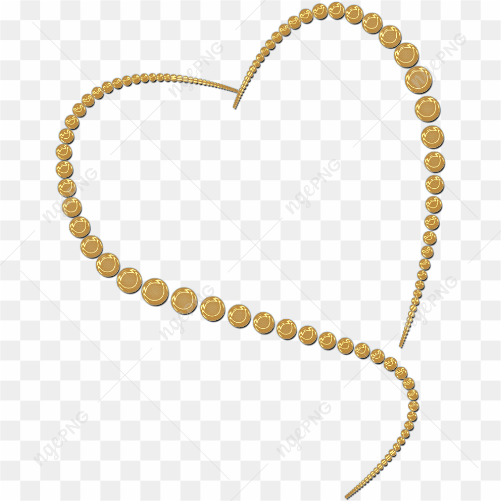 Gold Heart PNG Clipart