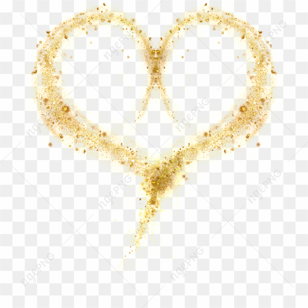 Gold Heart PNG File