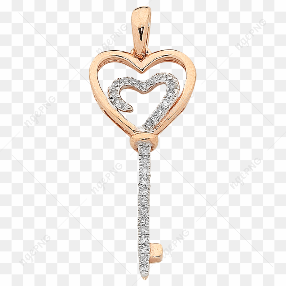 Heart Key PNG Clipart
