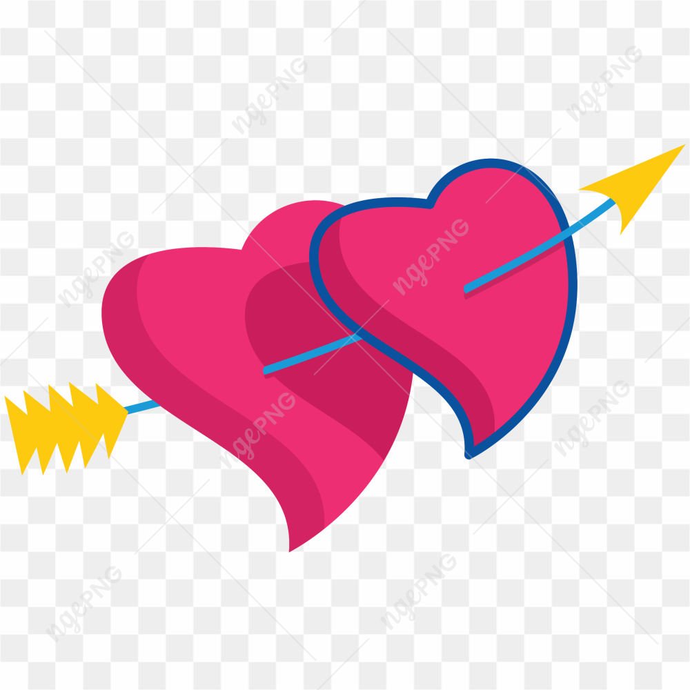 Heart Arrow PNG Transparent Image