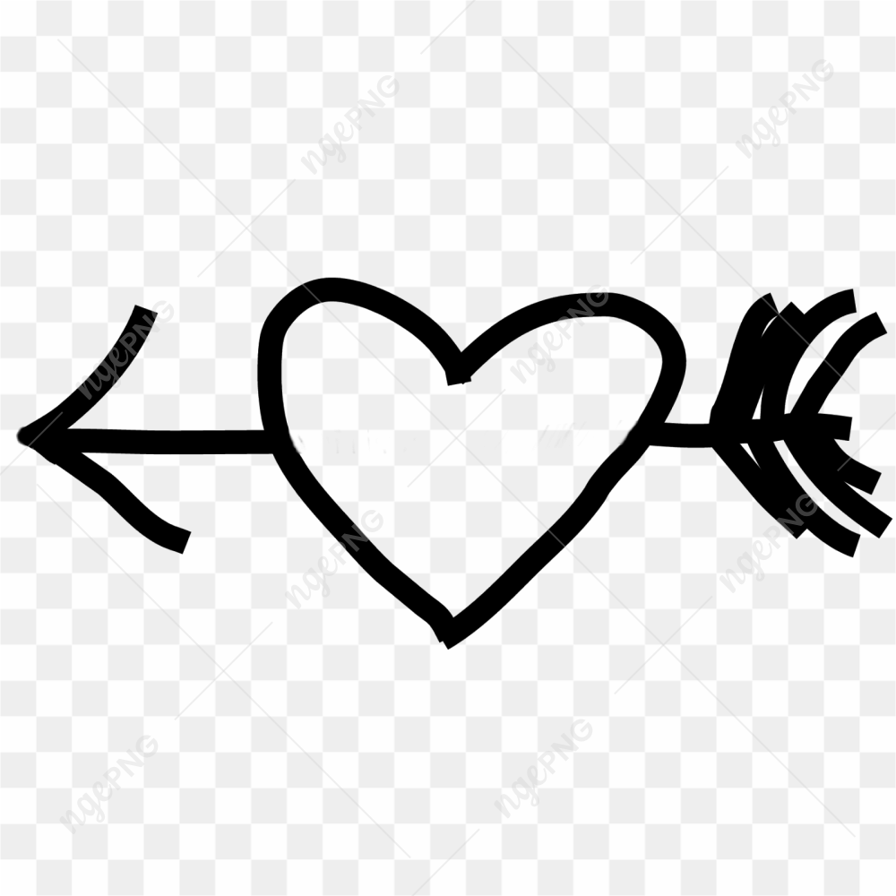 Heart Arrow Transparent PNG