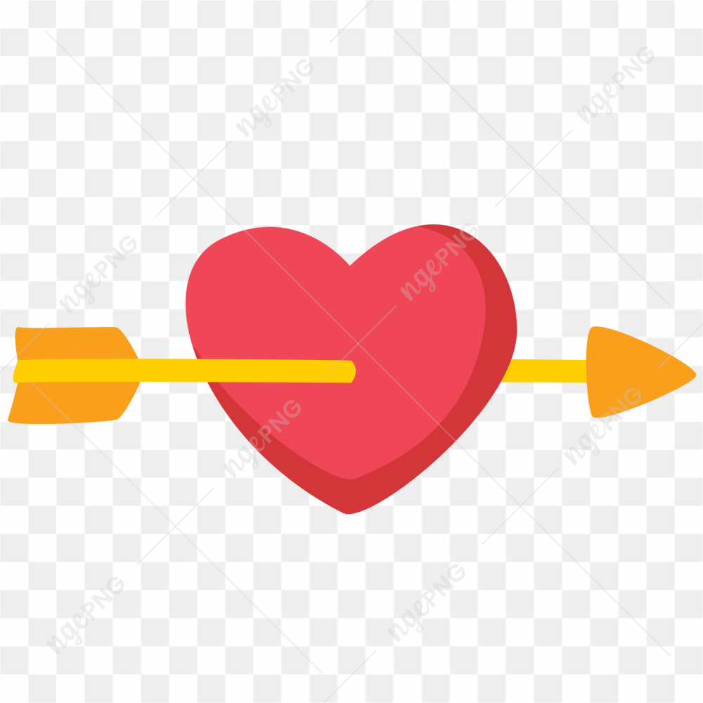 Heart Arrow PNG Pic