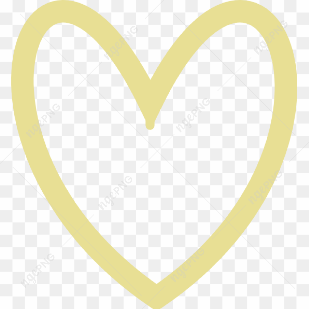 Gold Heart Transparent Background