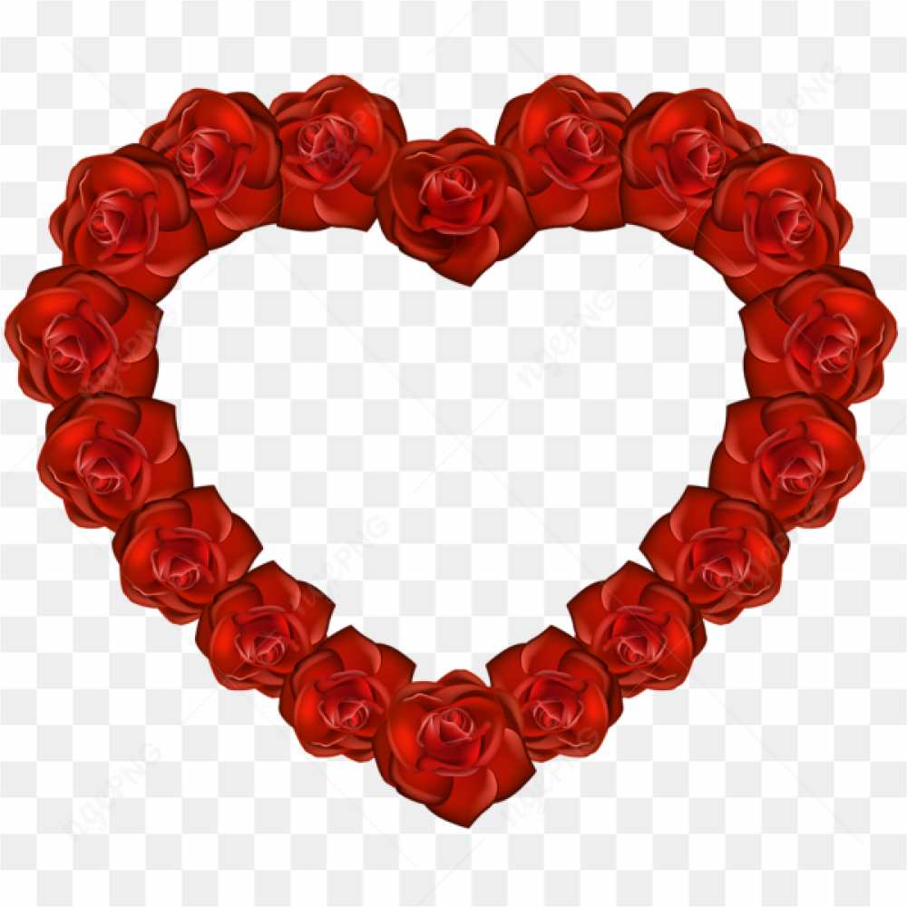 Heart Rose PNG HD