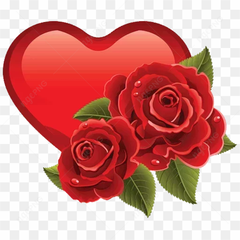 Heart Rose Transparent PNG