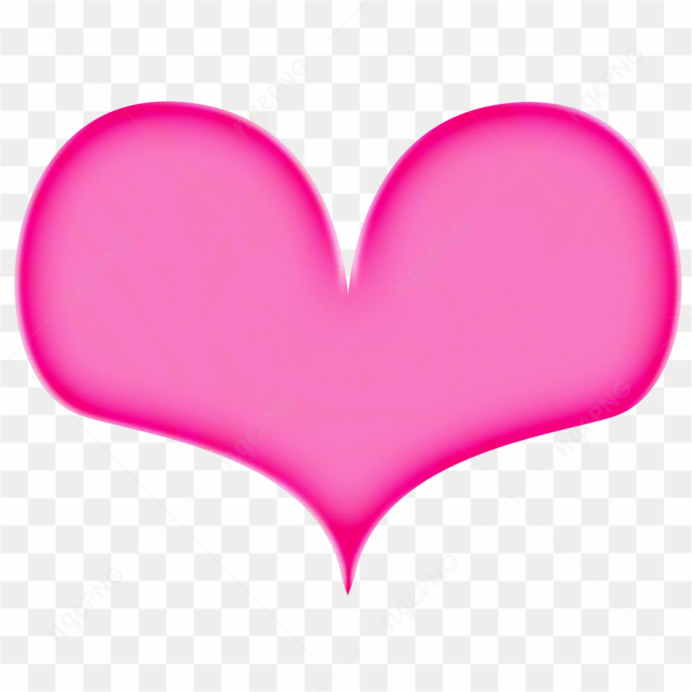 Hot Pink Heart PNG File