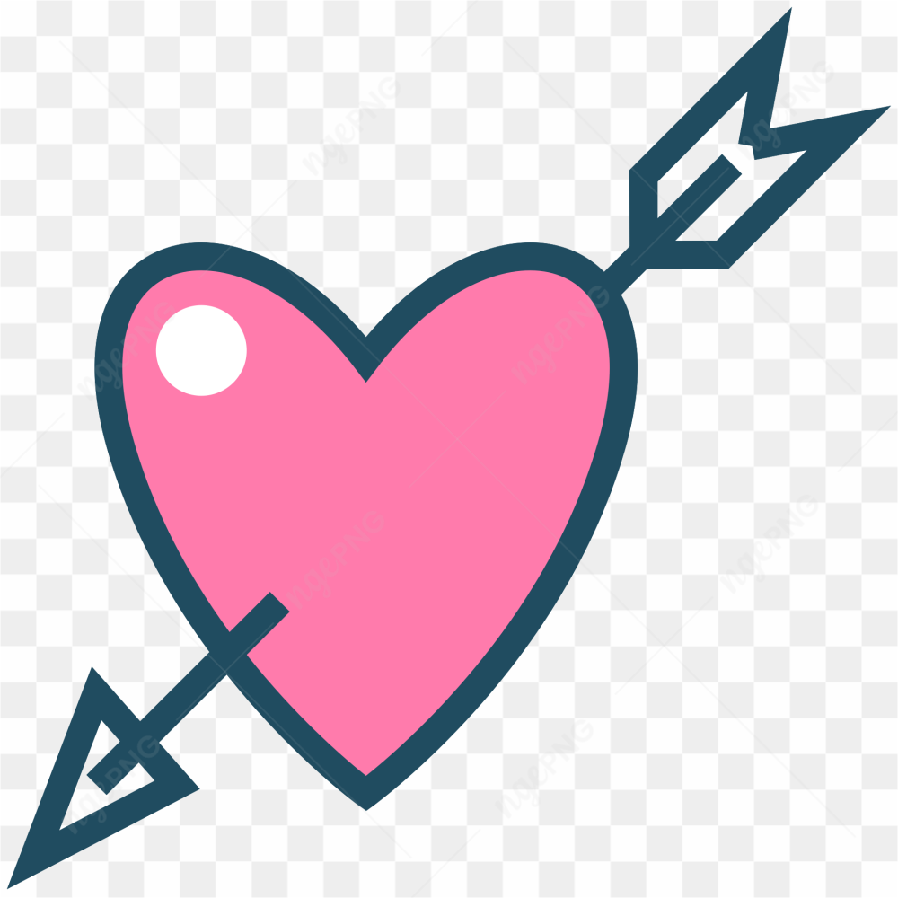 Love Heart Arrow PNG Photos