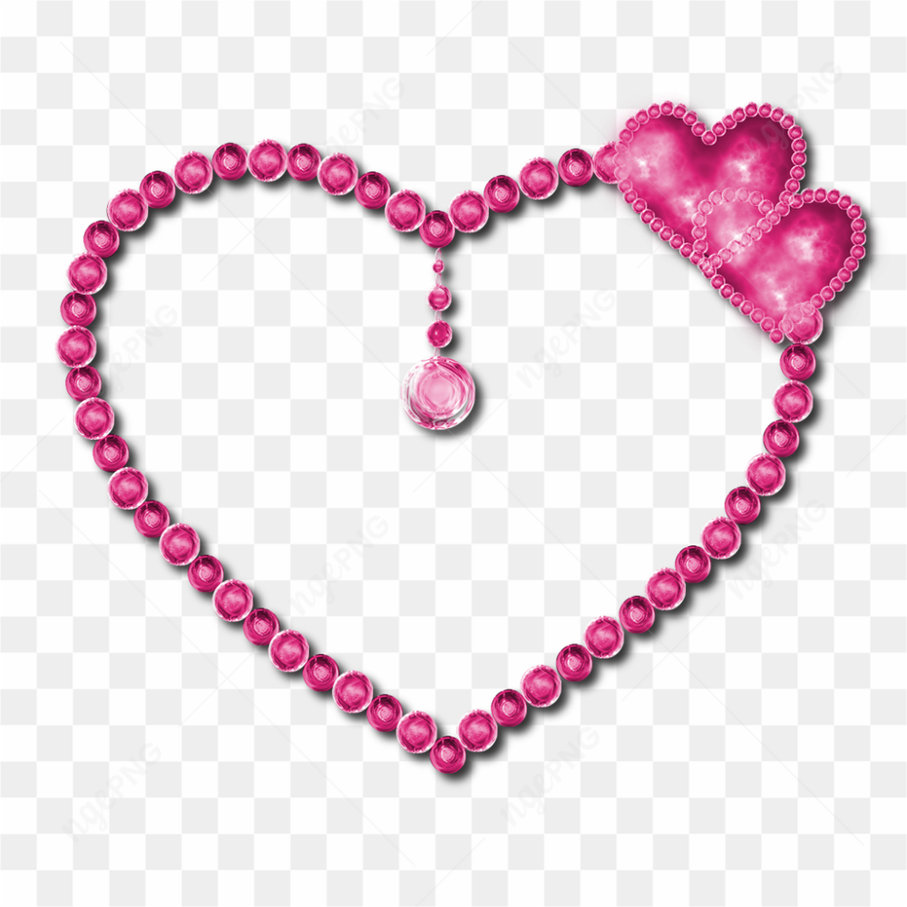 Pink Diamond Heart PNG Pic