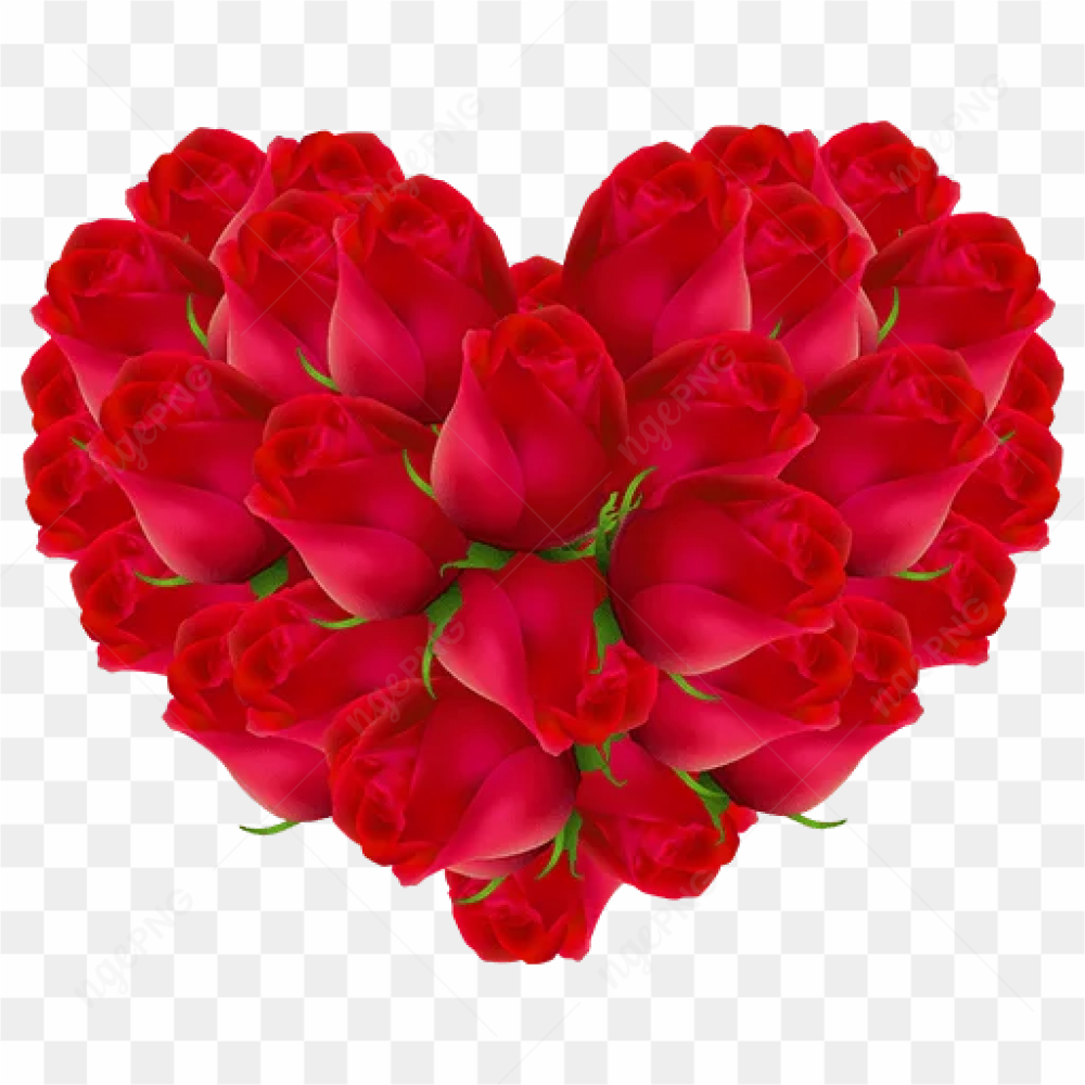 Rose Heart PNG Pic