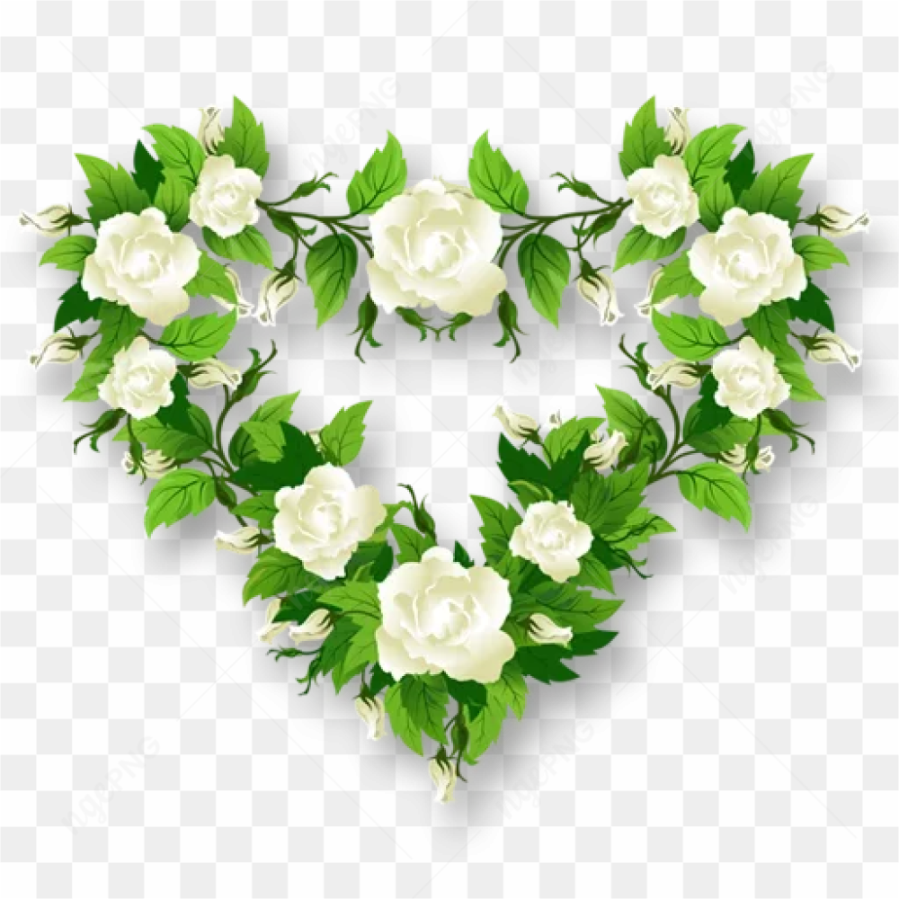 Rose Heart PNG Transparent Image